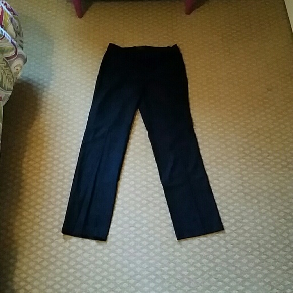 Black wool J Crew trousers