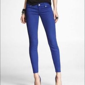 Express royal blue skinny jeans size 10 regular