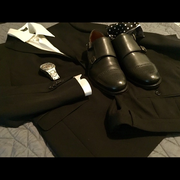 MEN'S SUIT Le Gioventu 40R/34 Black