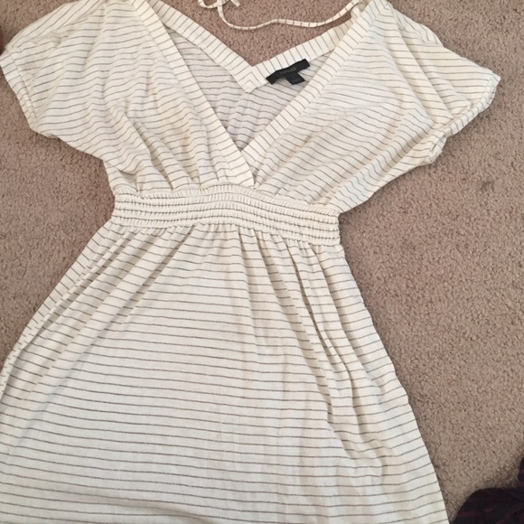 Express gold/cream stripe tunic
