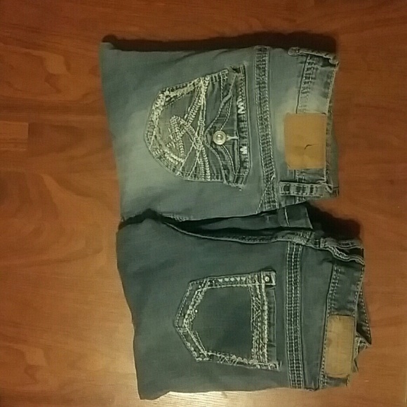 Two pair of Amethyst jeans