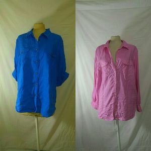 Bundle of 2 Linen button downs