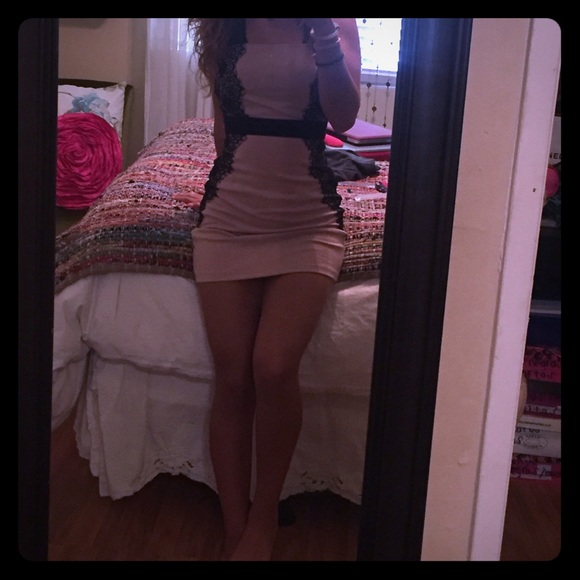 Tight strapless dress