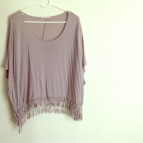 Lavender bohemian blouse