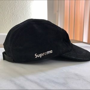 SUPREME metal letters suede camp hat *RARE*