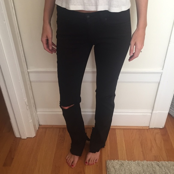 BCBGMaxAzria black denim jeans