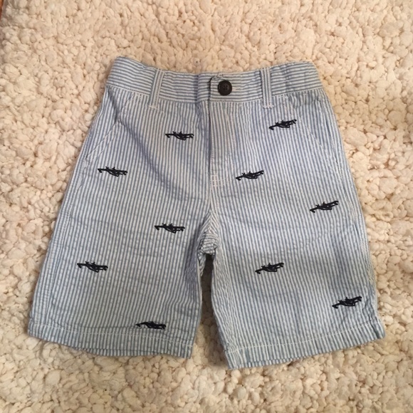 Boys Gymboree Light Blue Seersucker Shorts