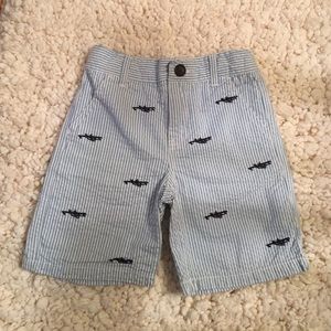 Boys Gymboree Light Blue Seersucker Shorts