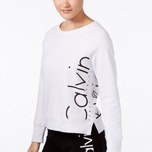 Calvin Klein Performance Ribbed Logo Sweatshirt