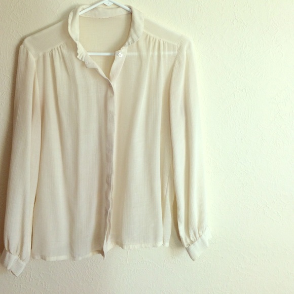 Vintage Cream Blouse