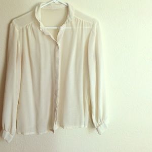 Vintage Cream Blouse