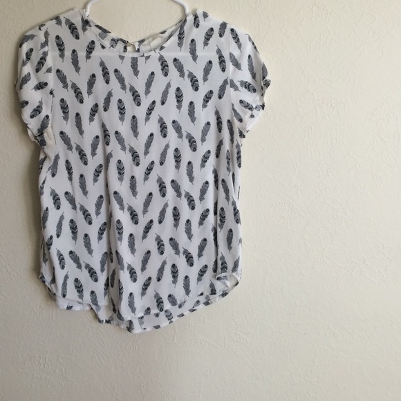H&M Feather Blouse
