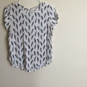 H&M Feather Blouse