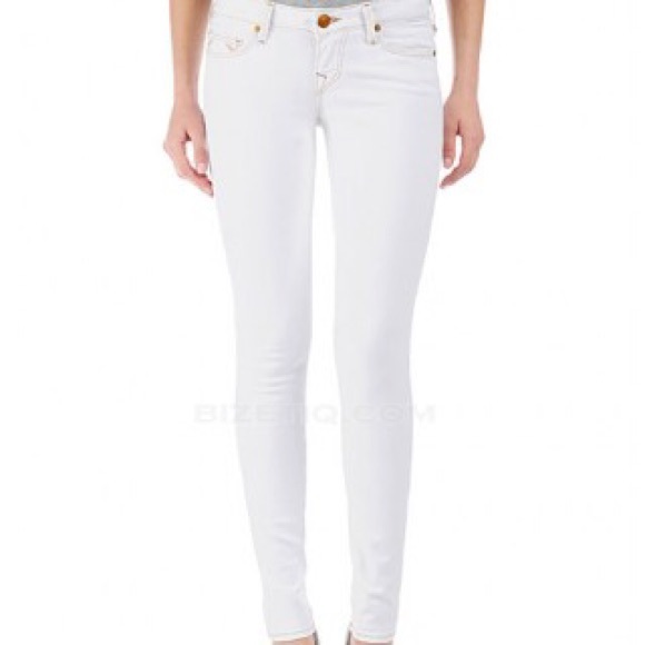 True Religion Lonestar Shannon white skinny jean25