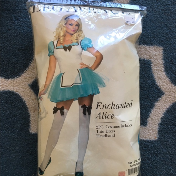 Alice in Wonderland costume + Blonde wig - Picture 2 of 4