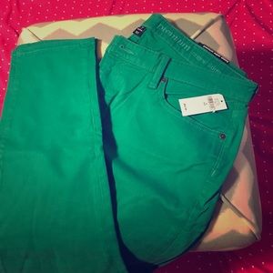 Gap premium super skinny teal jeans