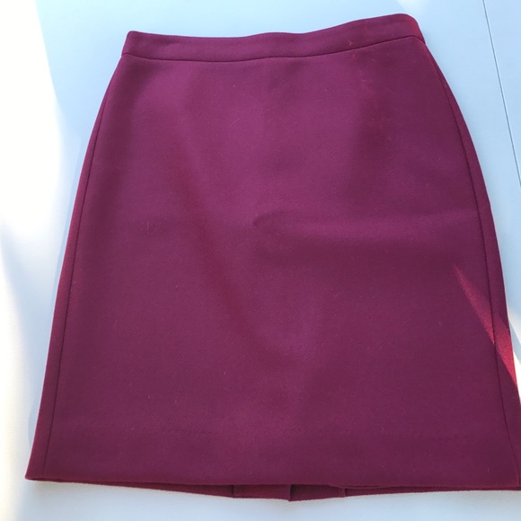 J. Crew Dresses & Skirts - NWOT J. Crew Bordeaux wool pencil skirt