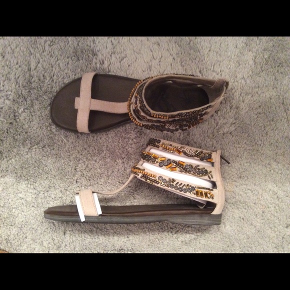 Sandals with Beaded ankle