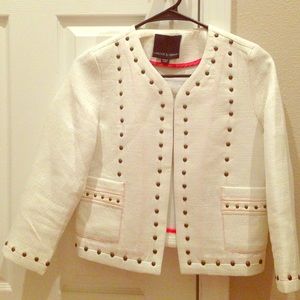 Blazer with Pink and Metal Trim