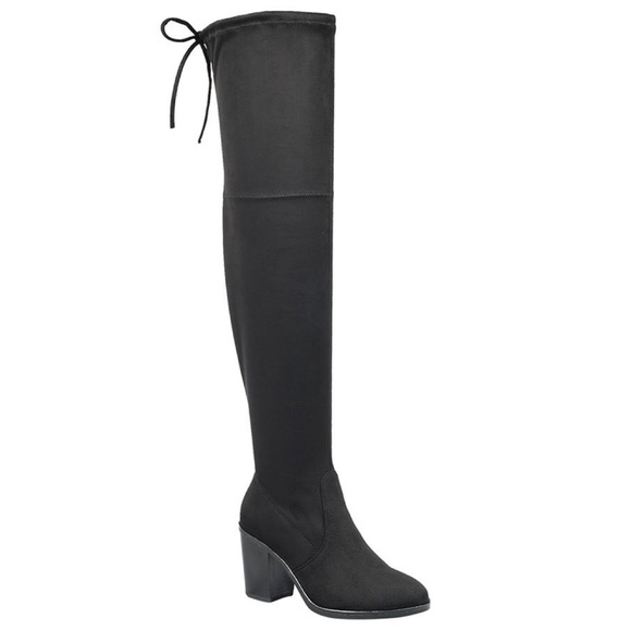 SALE! Size 10 Left Black Suede Over The Knee Boots - Picture 2 of 4