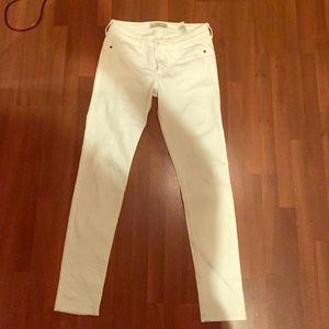Abercrombie White Skinny Pants Size 4