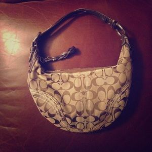 Coach Brown Soho Signature Small Hobo