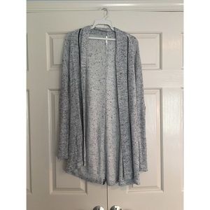 Gray and Black Speckled Cardigan