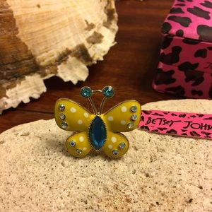 Betsey Johnson NWT Butterfly Ring