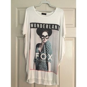 Oversized Printed T-Shirt Dress