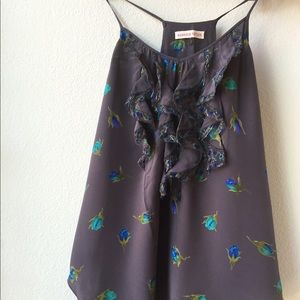 Rebecca Taylor sleeveless ruffle blouse size four