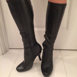 BCBG  black leather boots