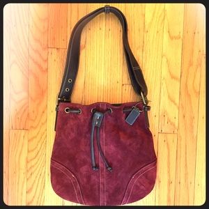 COACH suede bag