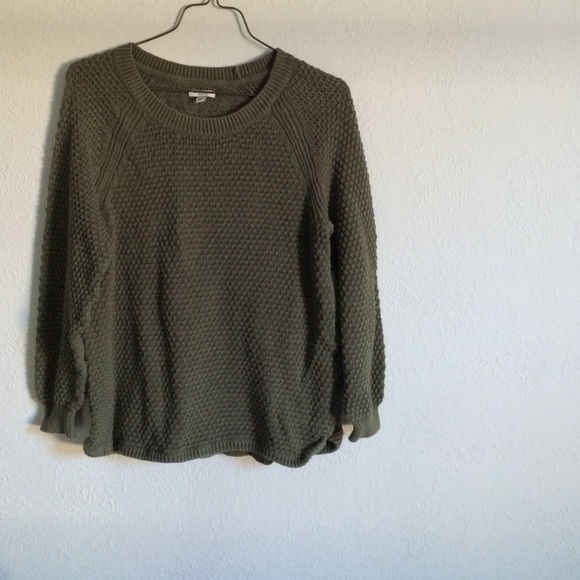 Olive Green Knit Sweater
