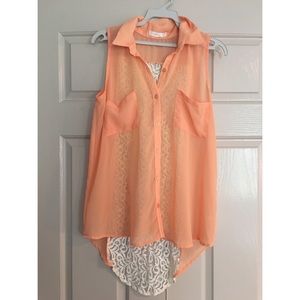 LUSH Laced Back Blouse