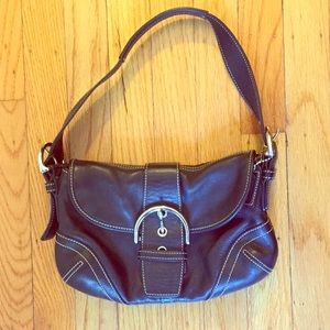 COACH leather shoulder bag