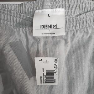 American Apparel Shorts - High waisted light denim short- brand new! American Apparel Shorts - High waisted light denim short- brand new!