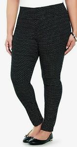Torrid Pixie Pant black & white dot