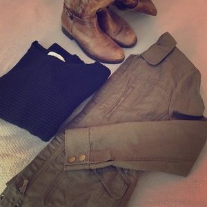 LOFT olive green jacket, size small