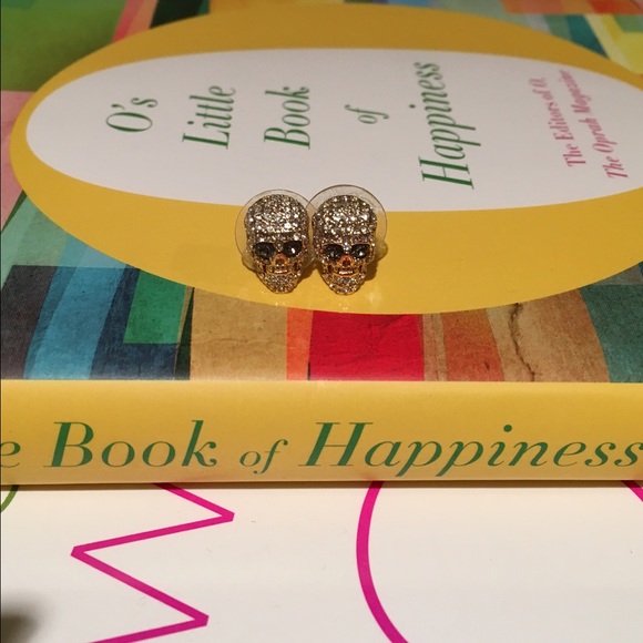 Skull Crustal Earring Studs💀💀