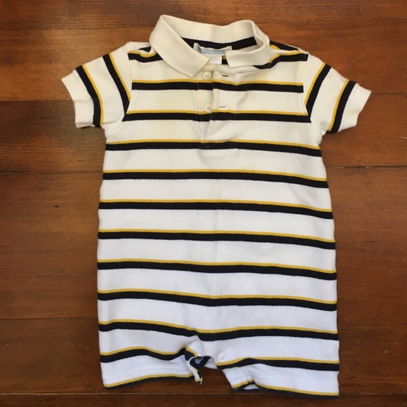 Like New Janie and Jack Boy's Striped One Piece