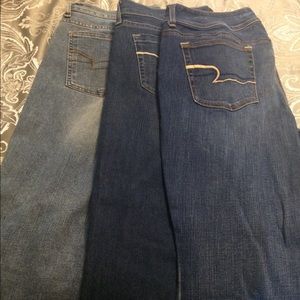 Lot of 3 American Eagle Outfitters jeans size 18