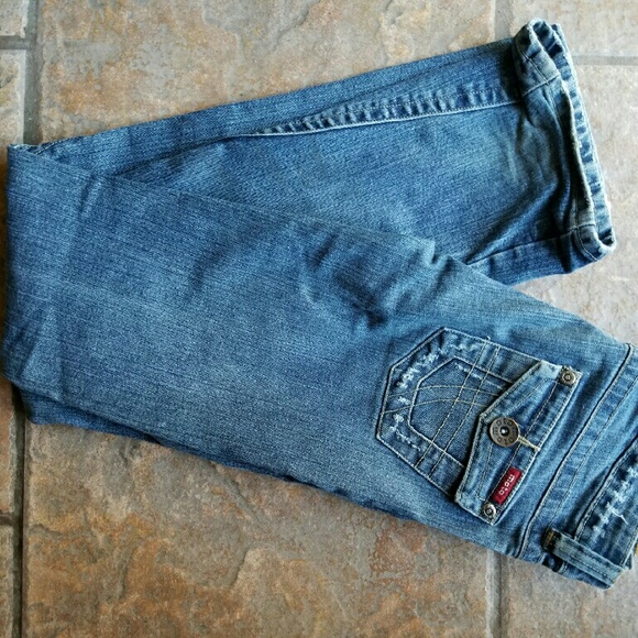 Moto boot cut jeans