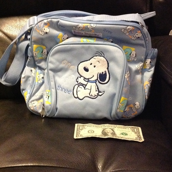 snoopy diaper bag