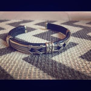 Womens hand crafted cuff bracelet