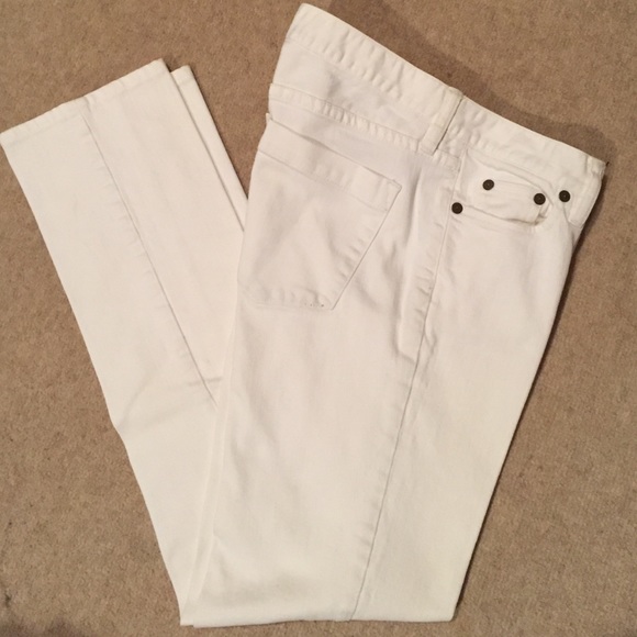 WHITE JEANS - MATCHSTICK J CREW - Picture 1 of 3
