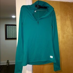 Under armour quarter zip and banana republic dress