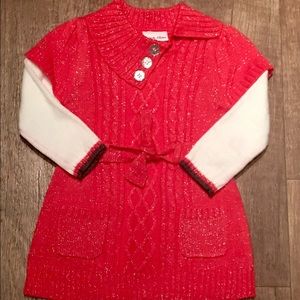 🎉NEW ITEM!🎉 Sparkly pink & silver sweater dress