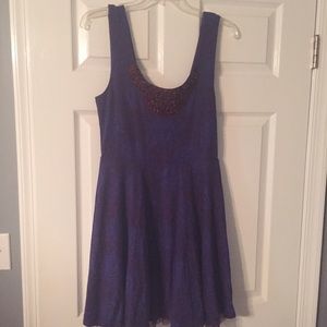 NWT Free People purple and blue dress