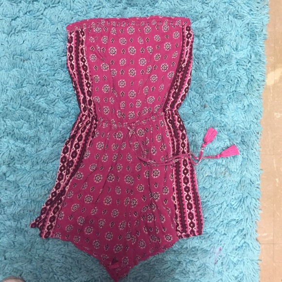 Hollister pink romper!