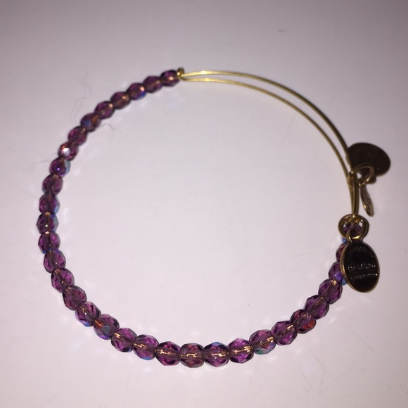 Thin Purple/Gold Alex & Ani Bracelet